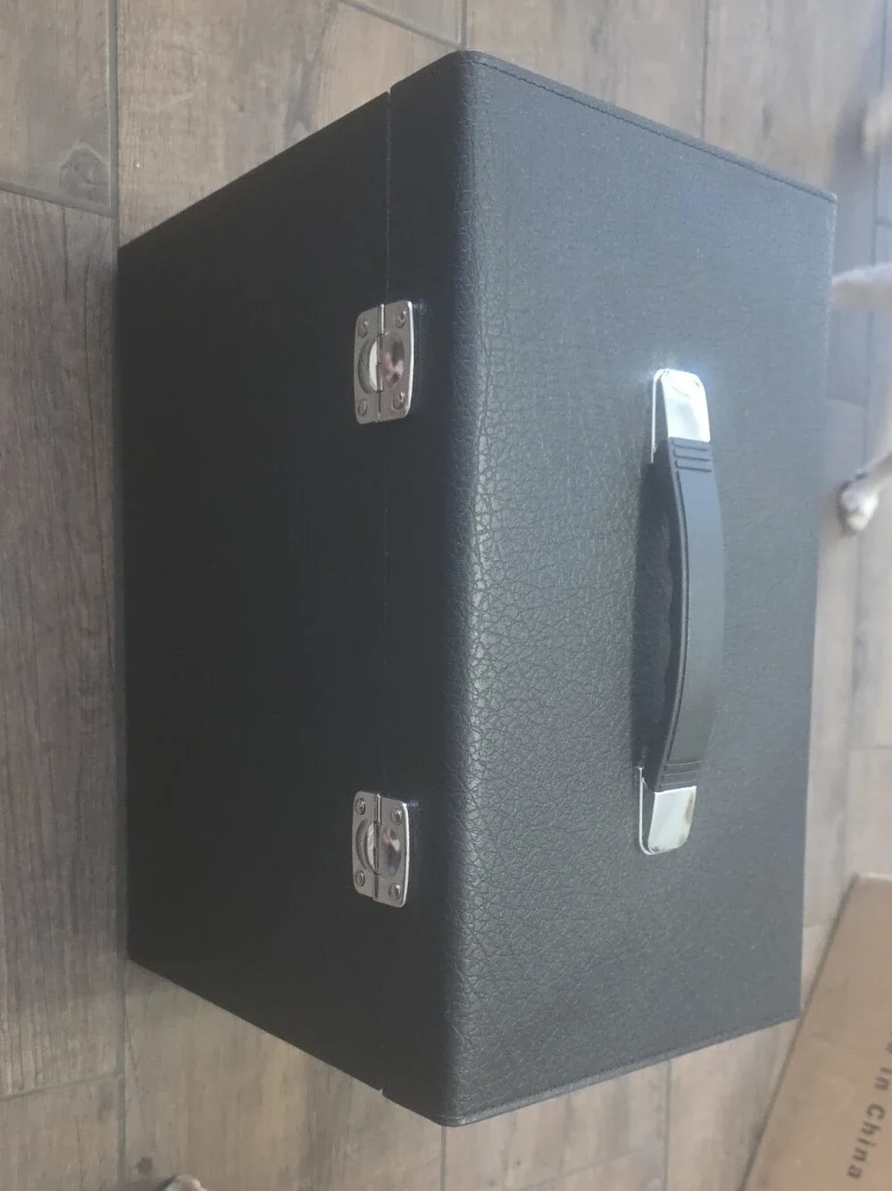 Black Portable Storage Case with Handle